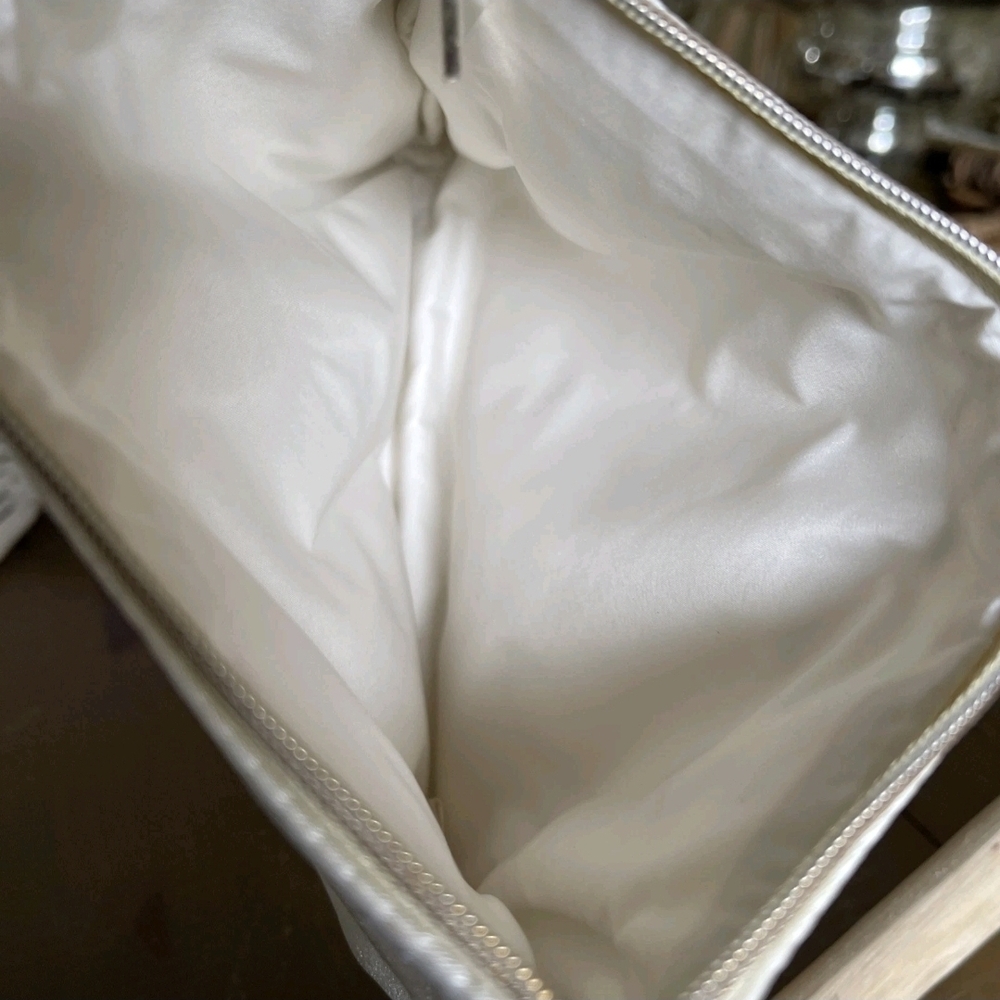COCO Mademoiselle Satin Cosmetic Pouch - Ivory - Picture 11 of 11